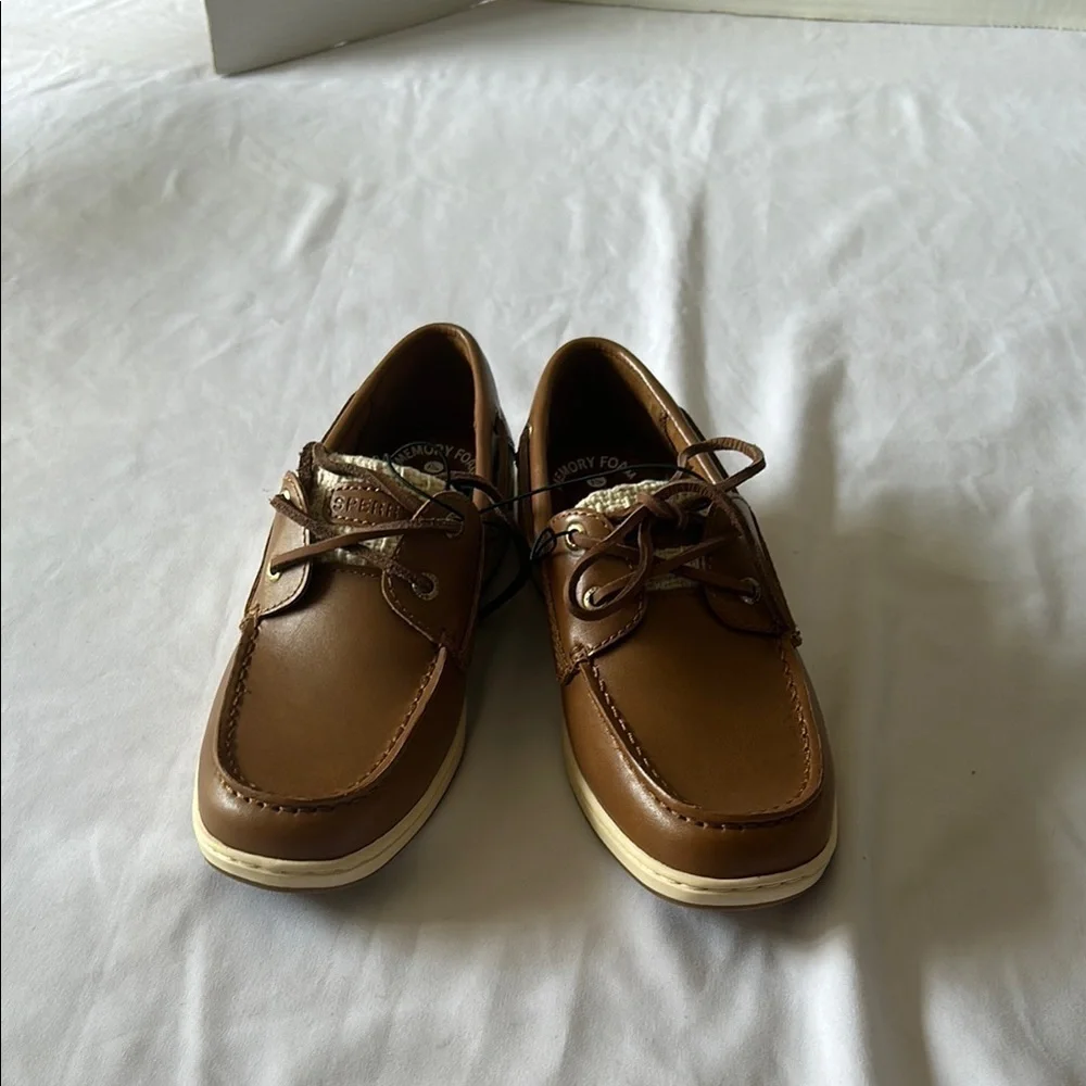 Sperry Brown Leather Boat Shoes